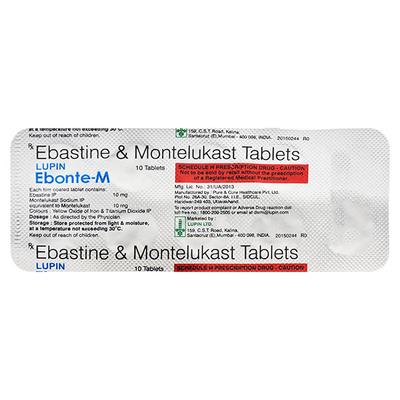 EBONTE M Tablet 10's - Asthma/COPD-Ast