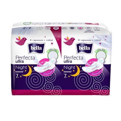Bella Perfecta Ultra Night Silky Dry Xl 14's - Sanitary Napkins