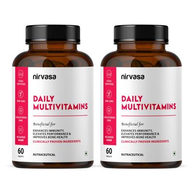 Nirvasa Daily Multivitamins Tablet (Pack of 2 x 60's) 1's - Multi-Vitamins