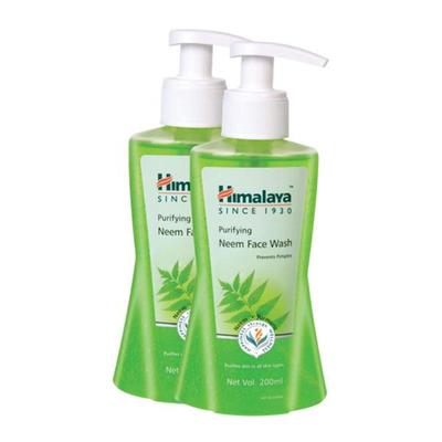 Himalaya Purifying Neem Face Wash (Pack of 2 x 200 ml) - Face Wash & Cleansers