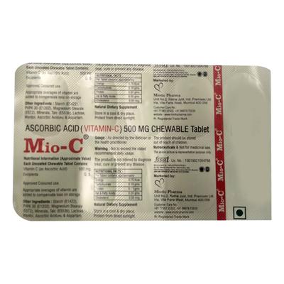 MIO C Chewable Tablet 10's - Supplements-Vam