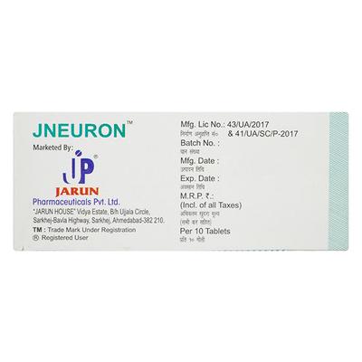Jneuron Tablet 10's - Neuropathic Pain-Dru