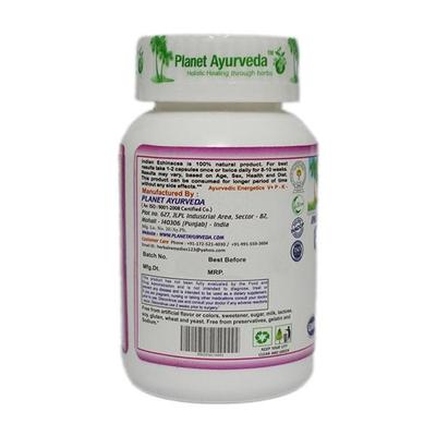 Planet Ayurveda Echinacea Capsules 60's - Pure Herbs