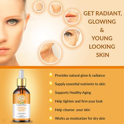 Organic Veda Moringa Anti Aging Face Oil 100 ml - Personal Care (Ayush)