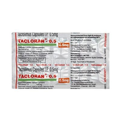 Tacloran 0.5mg Capsule 10'S - Auto Immune Disease-Imm