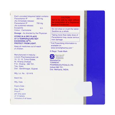 Xtpara Proglet 1000mg Tablet 12'S - Fever-Ana