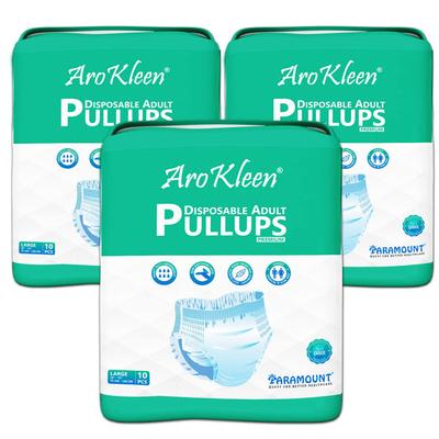 AroKleen Premium Pull Ups Disposable Adult Diaper (L) (75 cm - 140 cm) (Pack of 3 x 10's) 1's - Adult Diapers & Pads