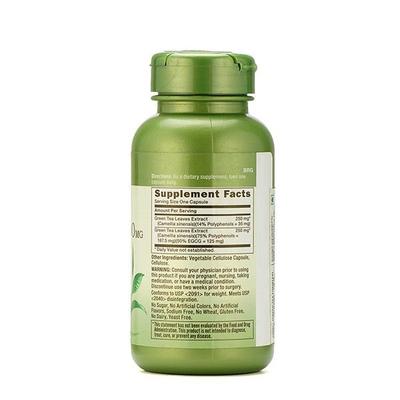 GNC Herbal Plus Green Tea Complex 500 mg Capsule 100's - Herbal Dietary Supplement