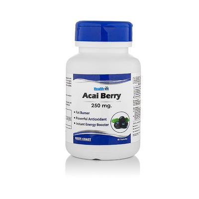 HealthVit Acai Berry 250 mg Capsule 60's - Herbal Dietary Supplement