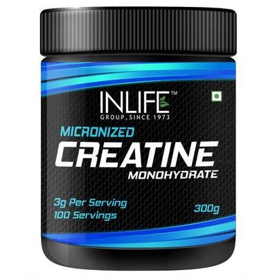 INLIFE Micronized Creatine Monohydrate Powder 300 gm - Workout Essentials