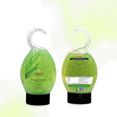 Khadi Veda Revitalizing Shower Gel - Moringa and Aloe Vera 175 ml - Shower Gels & Body Wash