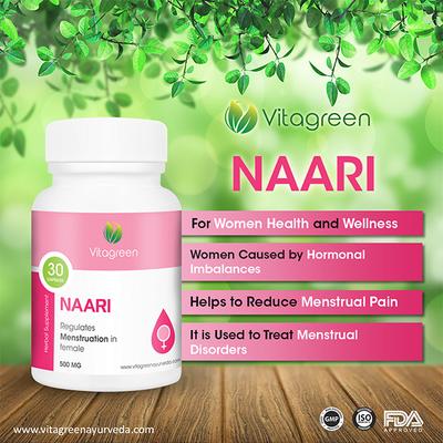 VitaGreen Naari Capsules 30's - Herbal Dietary Supplement