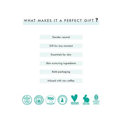 mCaffeine Coffee De-stress Gift Kit 1555gm - Face Scrubs