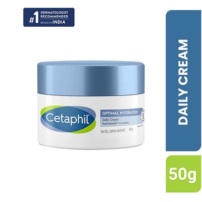 Cetaphil Optimal Hydration Daily Cream, Lightweight and Fast Absorption 50 gm - Face Moisturizers