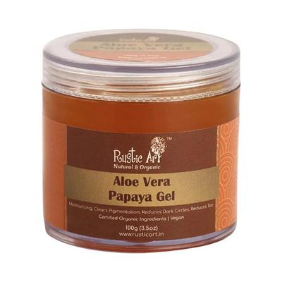 Rustic Art Aloe Vera Papaya Gel 100 gm - Face Moisturizers