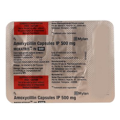 MOXATRIS 500 Capsule 10's - Bacterial Infections-Pen