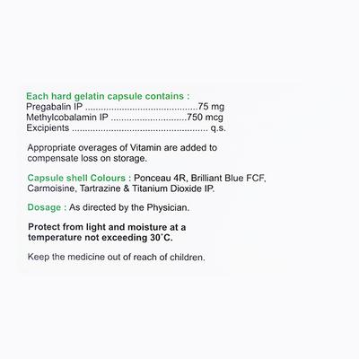 Pregacip M Plus Tablet 10'S - Neuropathic Pain-Dru