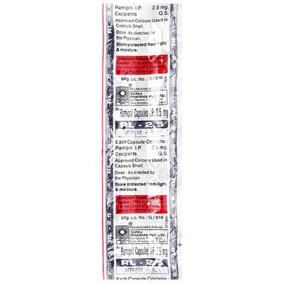 RL 2.5 Capsule 10's - Hypertension-ACE