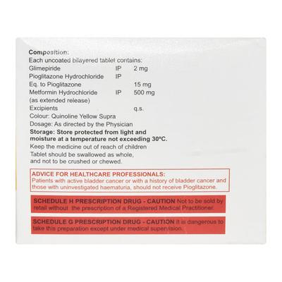 AUCTIMET PG 2mg Tablet 10's - Diabetes-Ant