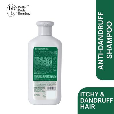 BBB Better Body Bombay Anti-Dandruff Shampoo- Tea Tree & Kafir 300 ml - Shampoos
