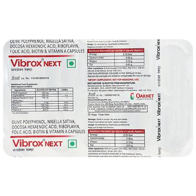 VIBROX NEXT Capsule 10's - Supplements-Vam
