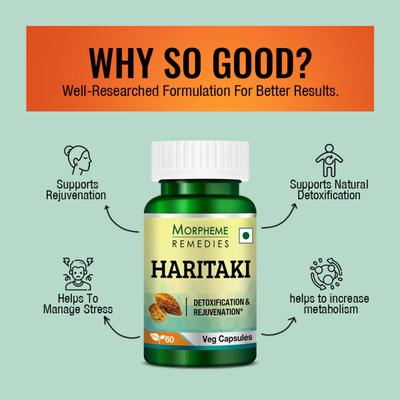 Morpheme Remedies Haritaki - 500mg Extract 60's - Herbal Dietary Supplement