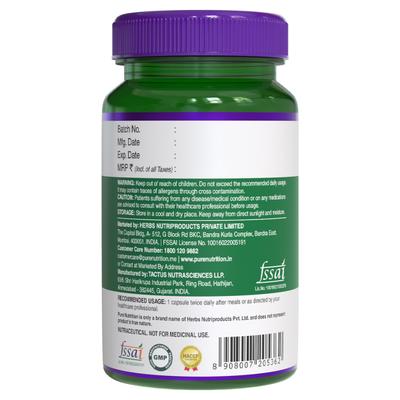 Pure Nutrition Probiotics 25 Billion CFU + Prebiotics 500 mg Veg Capsule 60's - Digestive Health