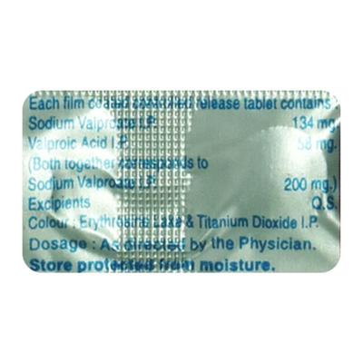 VALPORIL CR 200mg Tablet 10's - Migraine