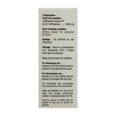 Lyceft 1gm Injection 1's - Bacterial Infections-Cep