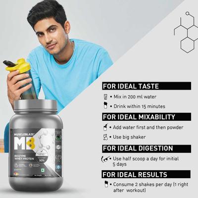 MuscleBlaze Biozyme Performance Whey Powder - Magical Mango 1 kg - Whey Proteins