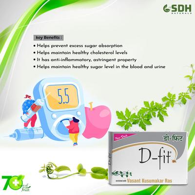 Shree Dhanwantri Herbals D-fit Capsule (Pack of 4 x 15's) - Speciality Medicines