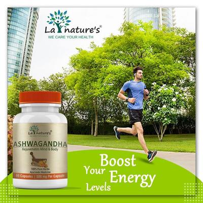 La nature's Ashwagandha 500 mg Capsule 60's - Ashwagandha