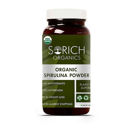 Sorich Organics Organic Spirulina Powder 200 gm - Herbal Dietary Supplement