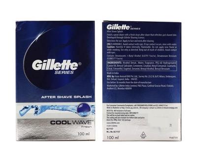 Gillette Series After Shave Splash - Cool Wave Fresh 100 ml - Aftershave Lotion