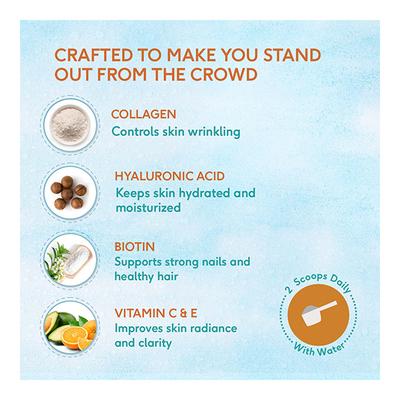 HK Vitals Marine Collagen Supplement (Orange) 200 gm - Hair & Skin