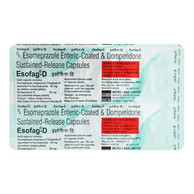 Esofag D Capsule 10'S - Ulcer/Reflux/Flatulence-Aaa