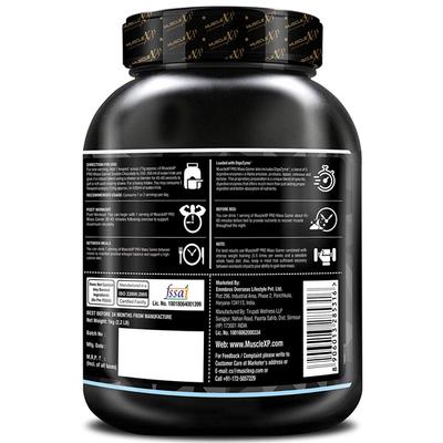 MuscleXP Pro Mass Gainer Powder (13 Servings) - Double Chocolate Flavour 1 kg - Weight Gain