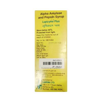 Lupizyme Plus Pineapple Flavour Syrup 100ml - Digestion-Dig