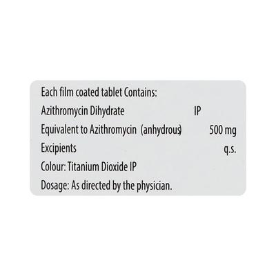 AZINCURE 500 Tablet 3's - Bacterial Infections-Mac