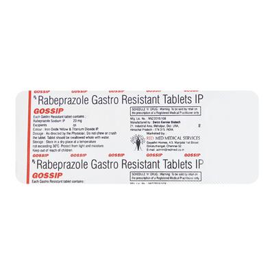 GOSSIP Tablet 10's - Ulcer/Reflux/Flatulence-Aaa
