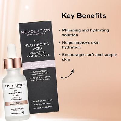 Revolution Skincare Plumping and Hydrating Serum - 2% Hyaluronic Acid 30 ml - Face Serum