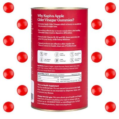 Kapiva Apple Cider Vinegar Gummies 60's - Health Products