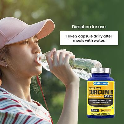 Bionova Organic Curcumin 500 mg Capsule 60's - Herbal Dietary Supplement