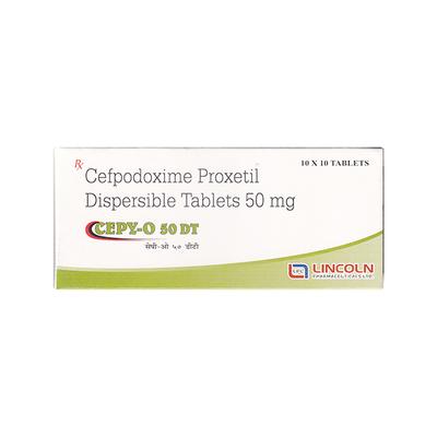 CEPY O 50 DT Tablet 10's - Bacterial Infections-Cep
