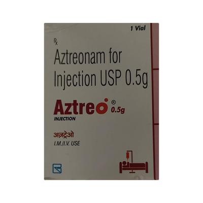 AZTREO 0.5gm Injection 1's - Bacterial Infections-OBL