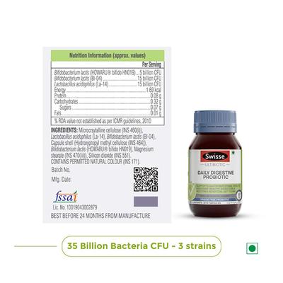 Swisse Men's Health (Multivitamin Tablet 60's, Wild Fish Oil Capsule 60's, Daily Digestive Probiotic Capsule 30's) Combo Pack - Multi-Vitamins