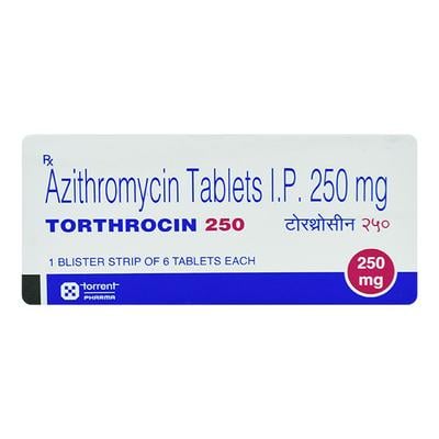 TORTHROCIN 250 Tablet 6's - Bacterial Infections-Mac