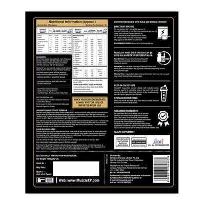 MuscleXP Whey Gold Powder - Double Chocolate Flavour 1000 gm - Whey Proteins