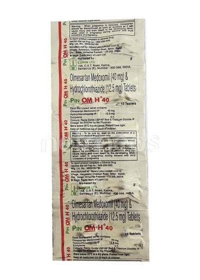 Pinom H 40mg Tablet 10'S - Hypertension-Ang