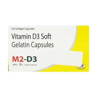 M2 D3 Softgel Capsule 4's - Supplements-Vam